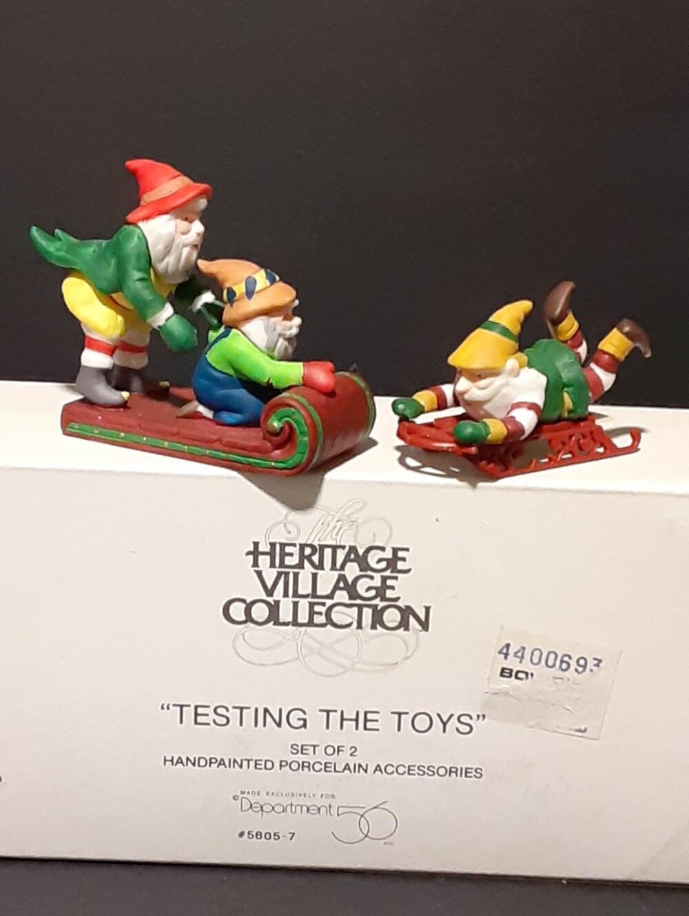 Department 56 Testing The Toys North Pole Series Christmas Village Accessories